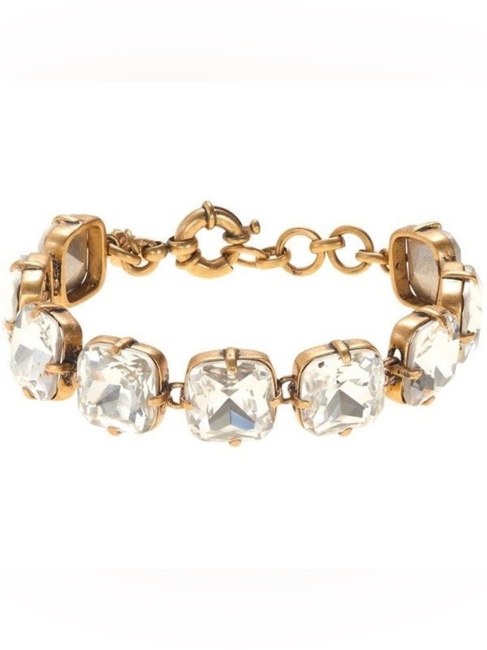 J.Crew Faceted Cone Bracelet, Crystal - NWT